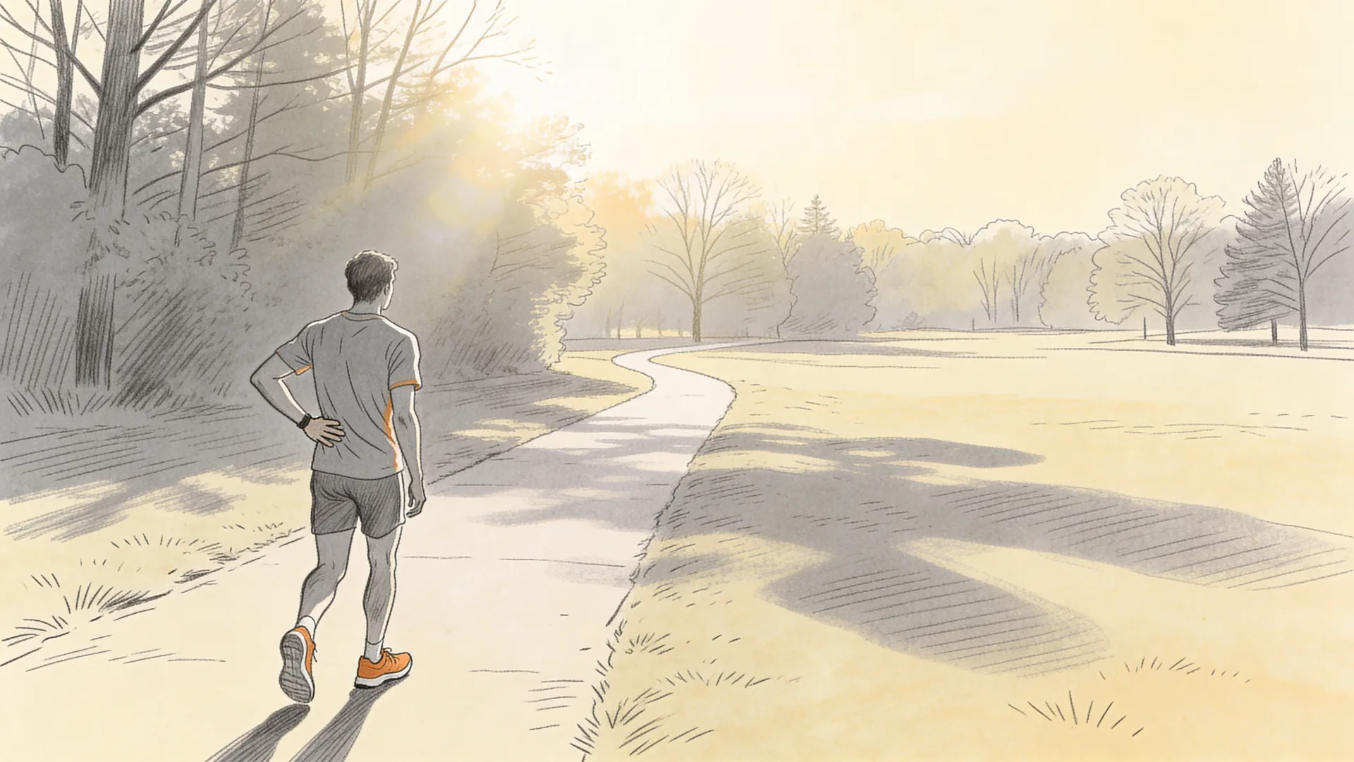 Illustratie van een sporter met rugklachten — onderzoek naar regeneratieve behandelingen